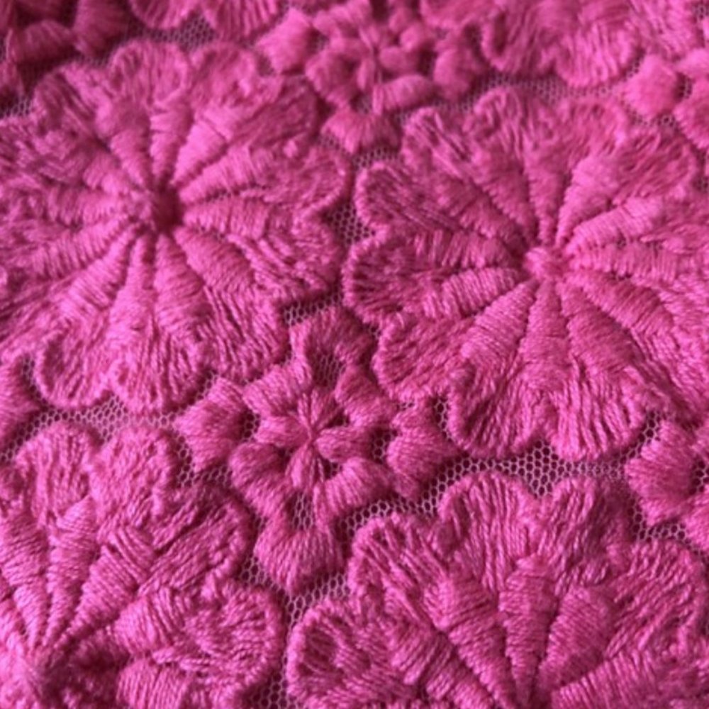 Lily Pulitzer Pink Lace and Stitched Flower Cocktail Dress - Picture 5 of 8